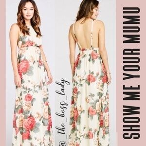 SMYM Show Me Your Mumu maxi dress floral wedding event
